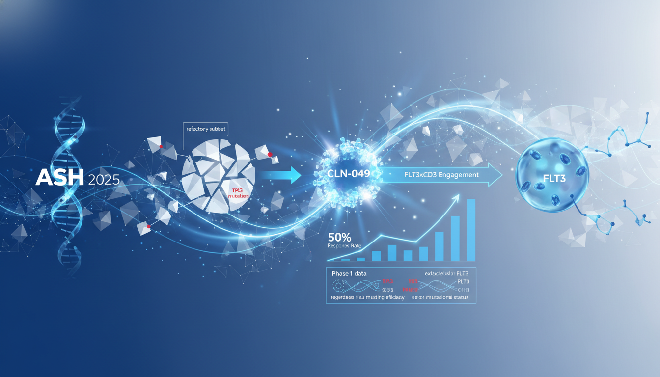 Clinical Breakthrough at ASH 2025: CLN-049 Demonstrates 50% Response Rate in TP53-Mutated AML via Novel FLT3xCD3 Engagement